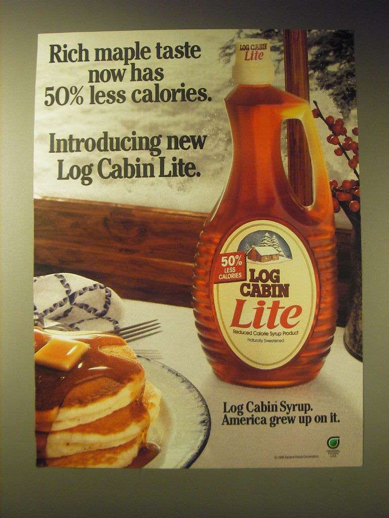 log cabin maple syrup logo