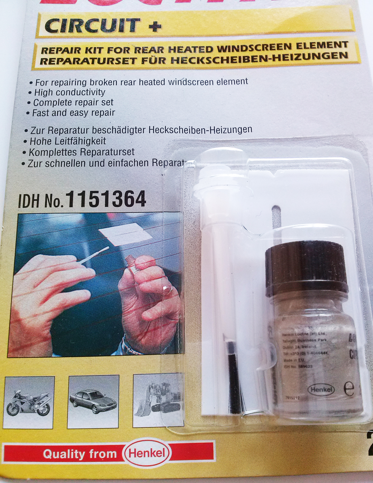 LOCTITE 3863 Rear Window Defogger Repair Kit fast & easy REPAIR