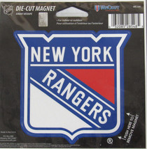 Nhl Nib 4 Inch Auto Magnet - New York Rangers - Logo - $9.94