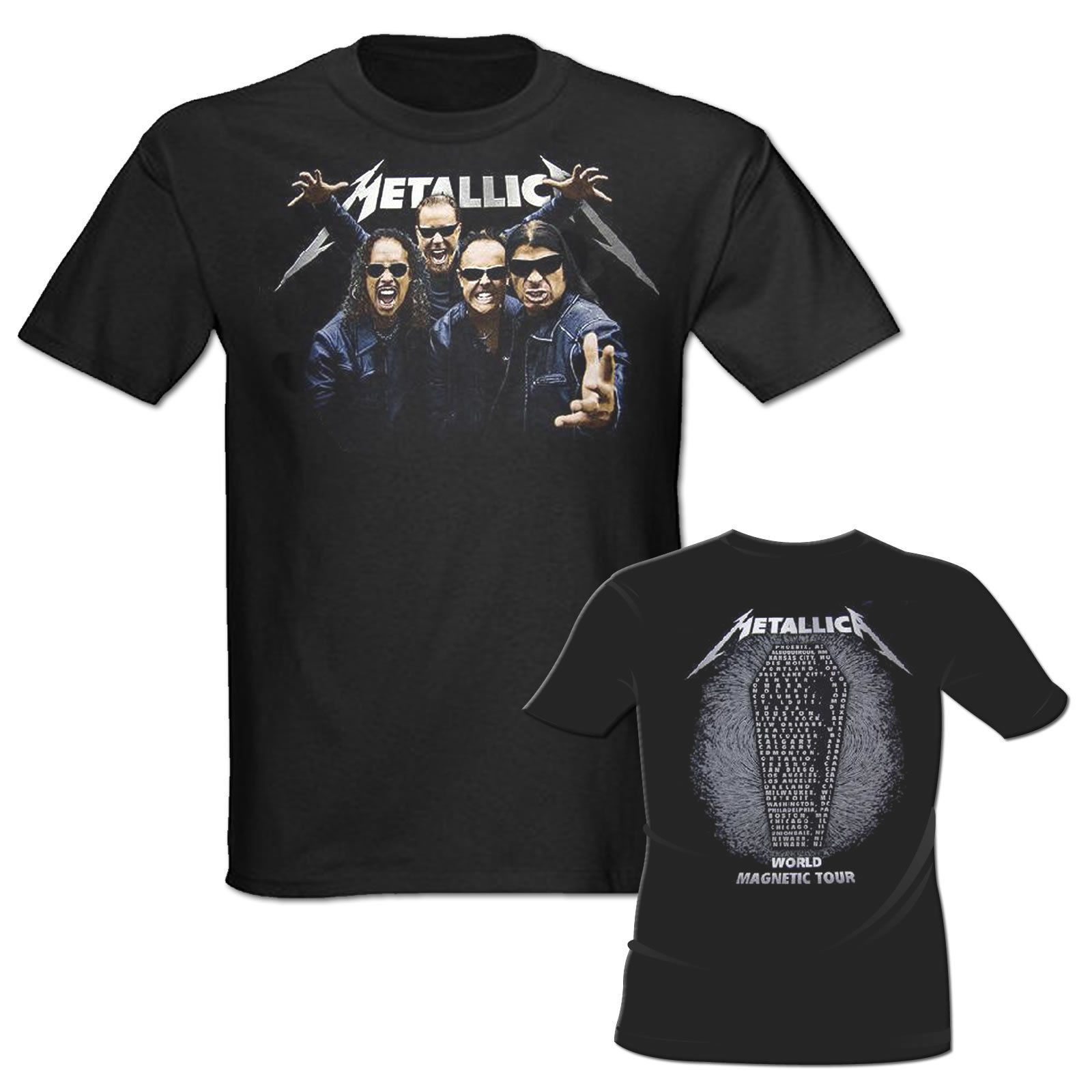 Metallica T-Shirt, World Magnetic Tour, 2009 Concert Tee, NEW, XL - Apparel