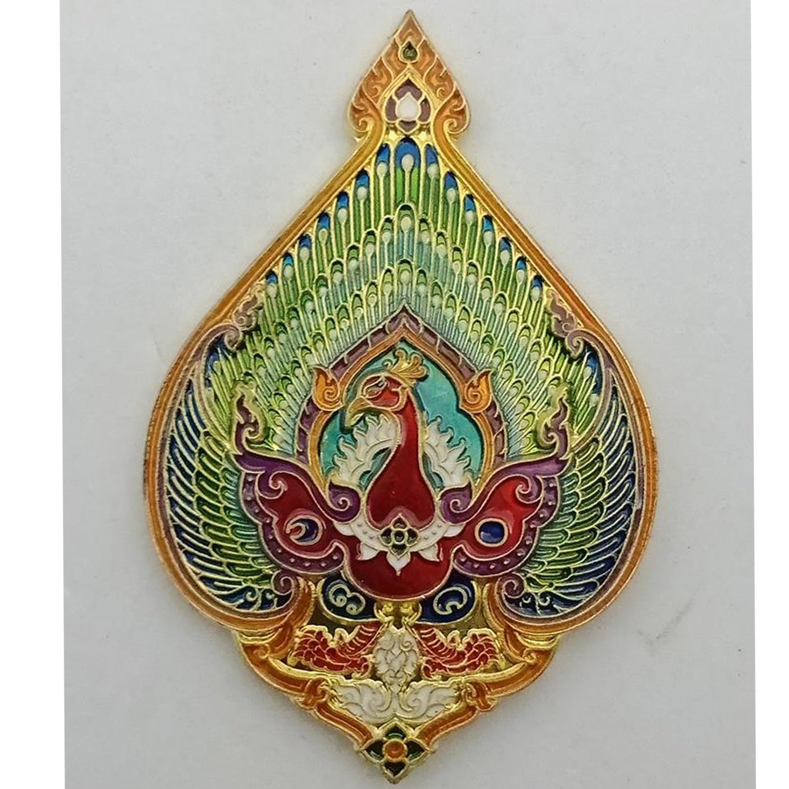 Thai Amulets Nok Yoong Tong Mahasedtee/Gold Peacock Millionaire Amulet