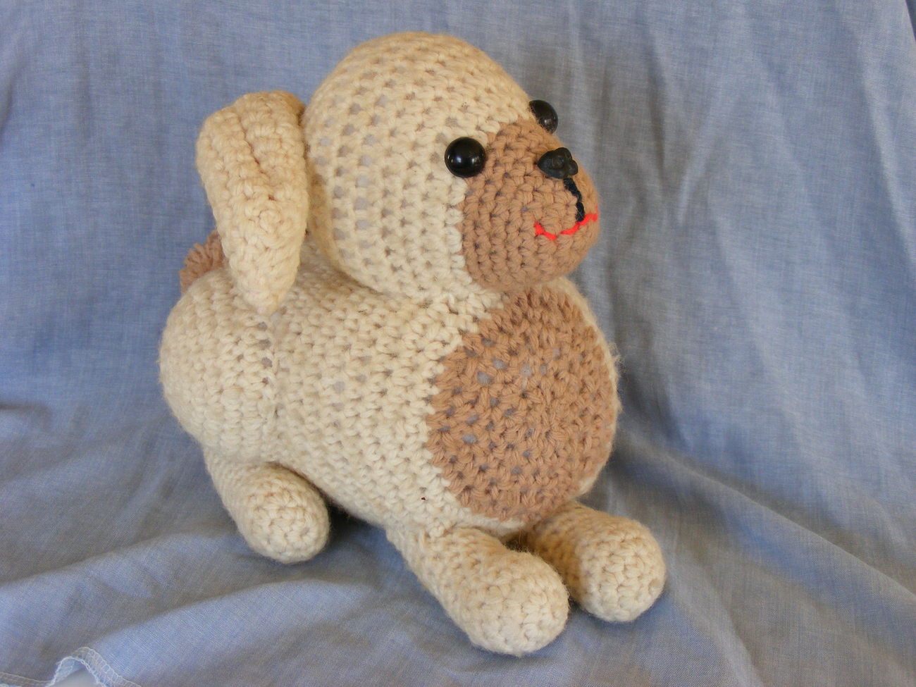 Primary image for Crochet bunny rabbit, vintage Easter Basket potential
