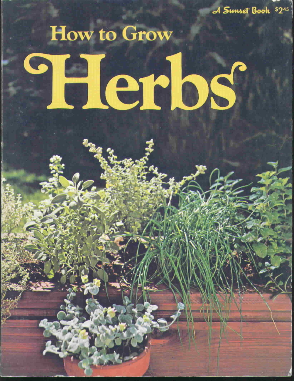 Vintage How To Grow Herbs, A Sunset Book Nonfiction