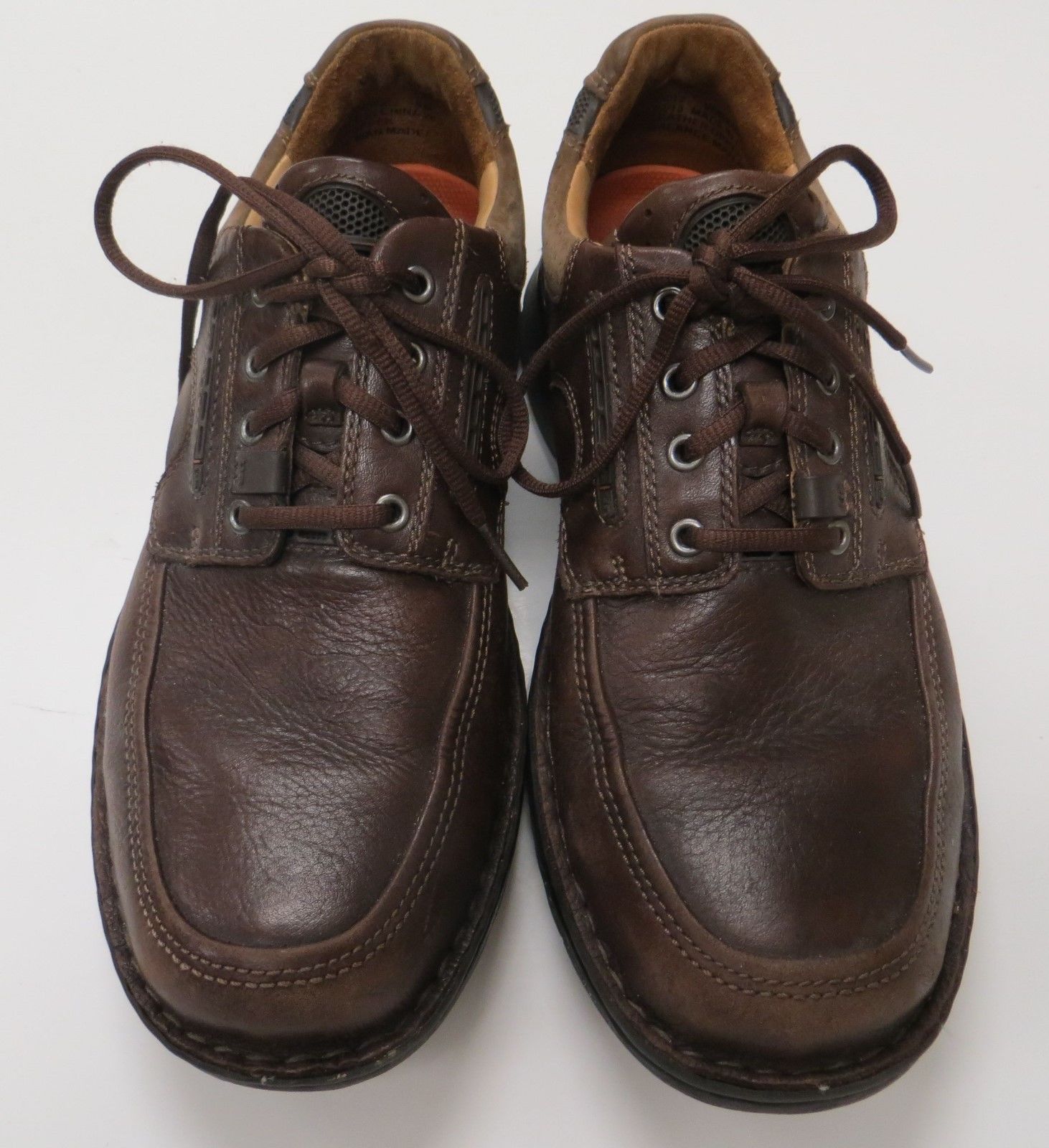 Clarks Unstructured Un.Bend Mens 9 M Brown Leather Casual Oxford Shoes ...