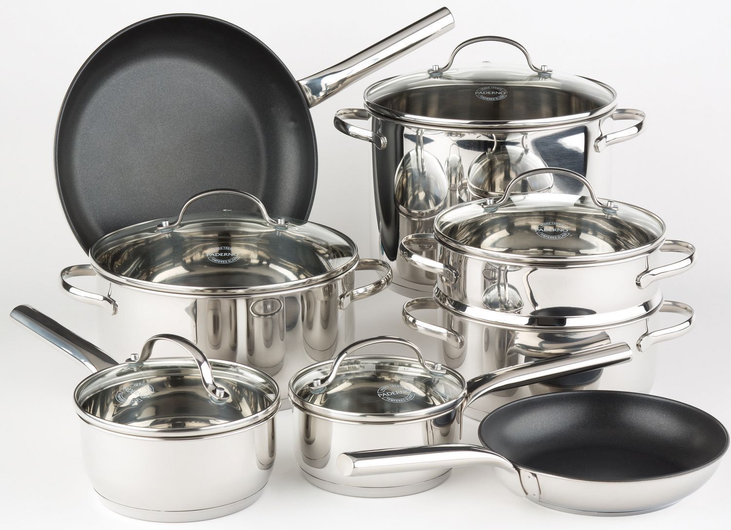 Paderno Millenia 13 Piece Stainless Steel Cookware Set Cookware