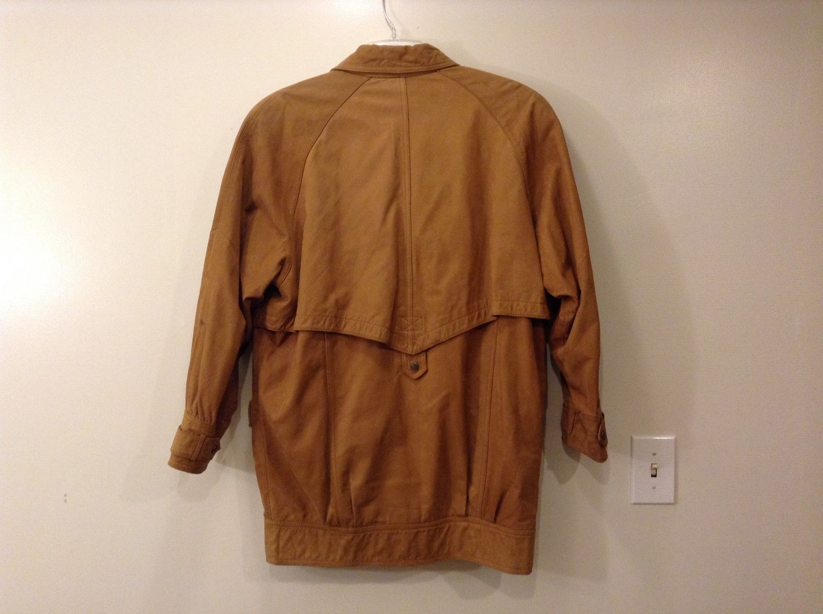 John Weitz Genuine Brown Old Fashioned Leather Jacket Sz L - Coats ...
