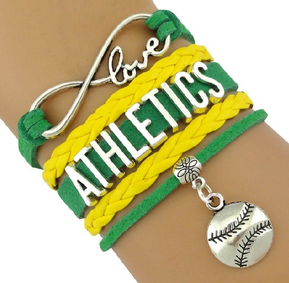 Oakland Athletics Baseball Fan Shop Infinity Bracelet Jewelry