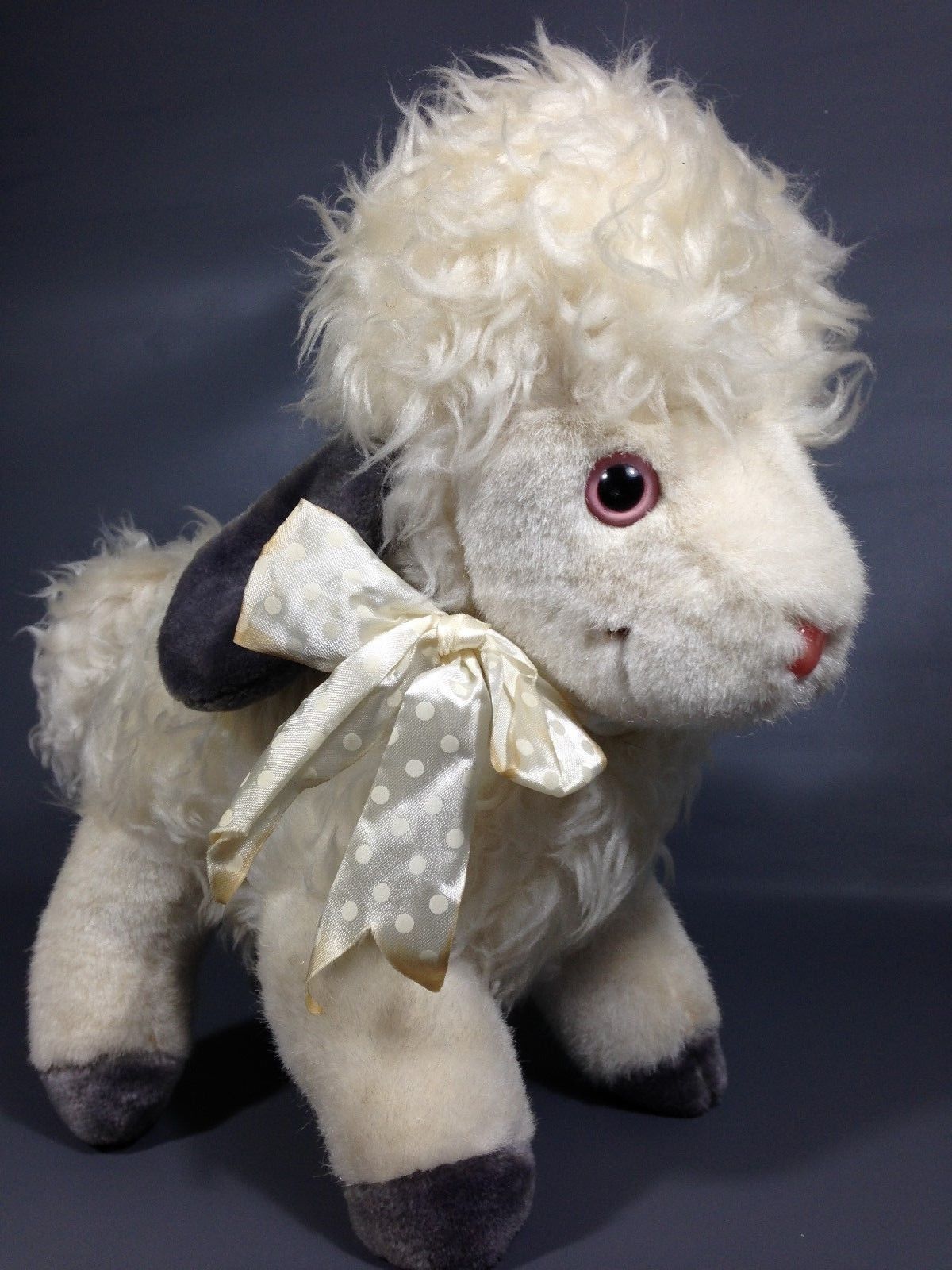 antique plush lamb