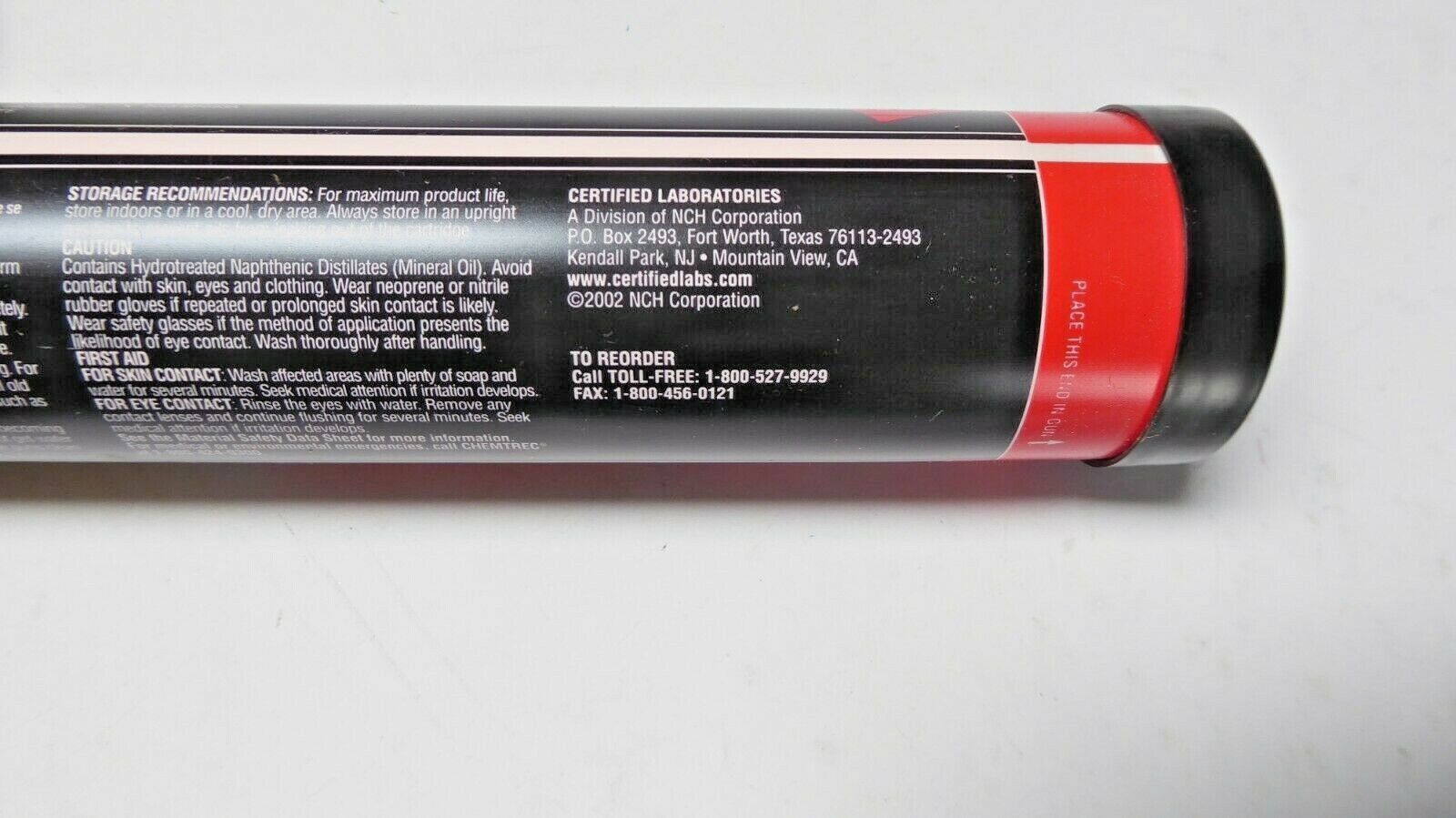 Certified Laboratories NLGI 2 PremaLube 14oz Red Heavy Duty Grease New