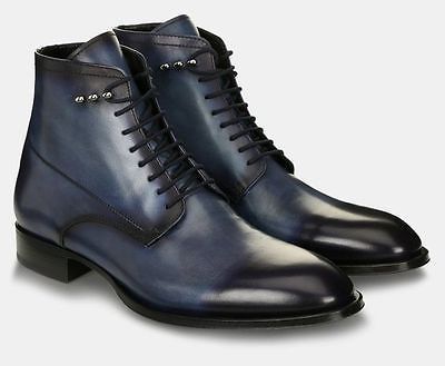 navy leather boots mens