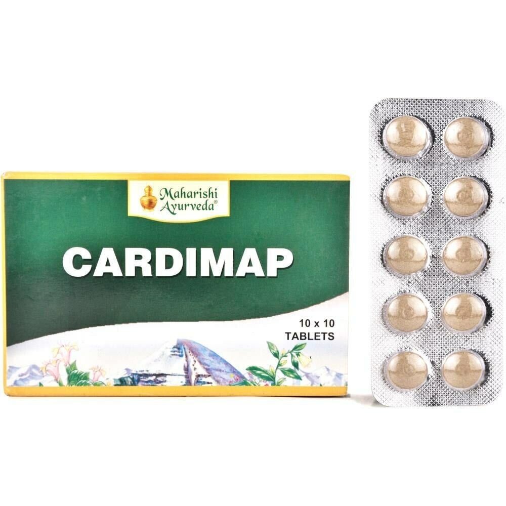 2 x Maharishi Ayurveda Cardimap 100 Tablets For Hypertension, Anxiety, Insomnia