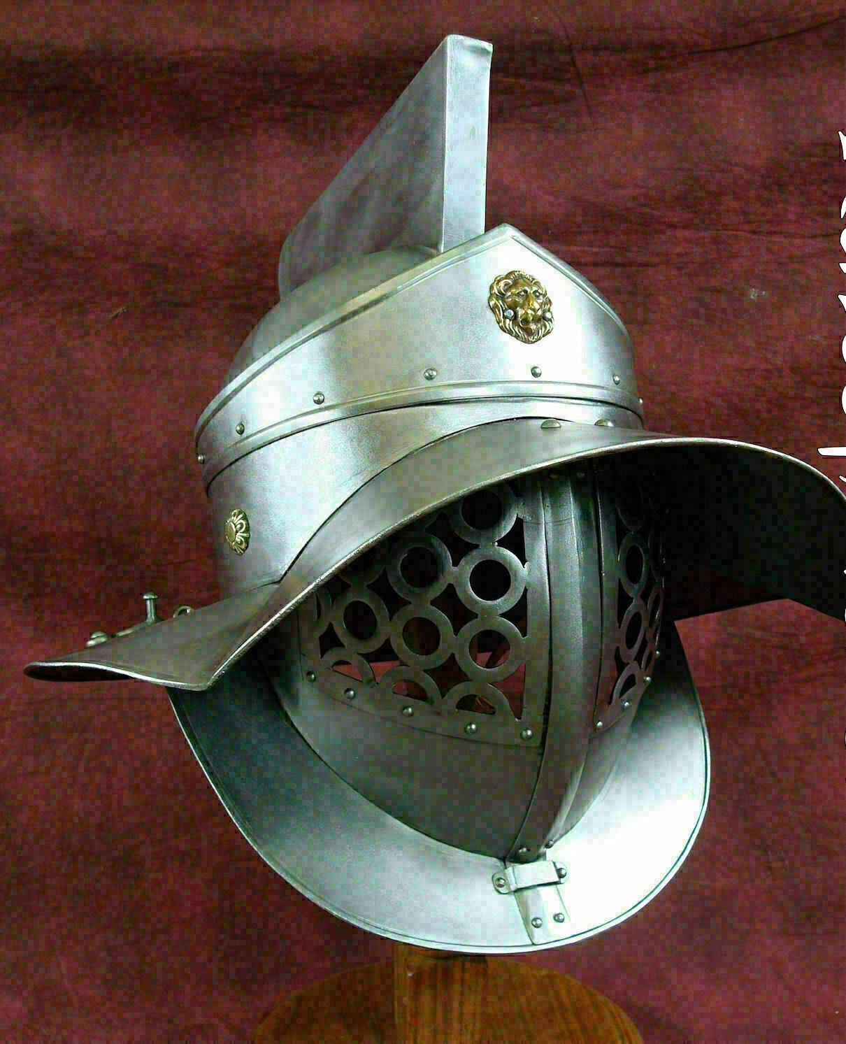 Casque médiéval SCA LARP 18G Fabri Armor Casque de gladiateur Murmillo...