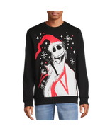 The Nightmare Before Christmas Men&#39;s Fleece Pullover Size L (42-44) Black - $23.36