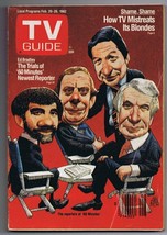 ORIGINAL Vintage TV Guide February 20, 1982 No Label 60 Minutes Ed Bradley