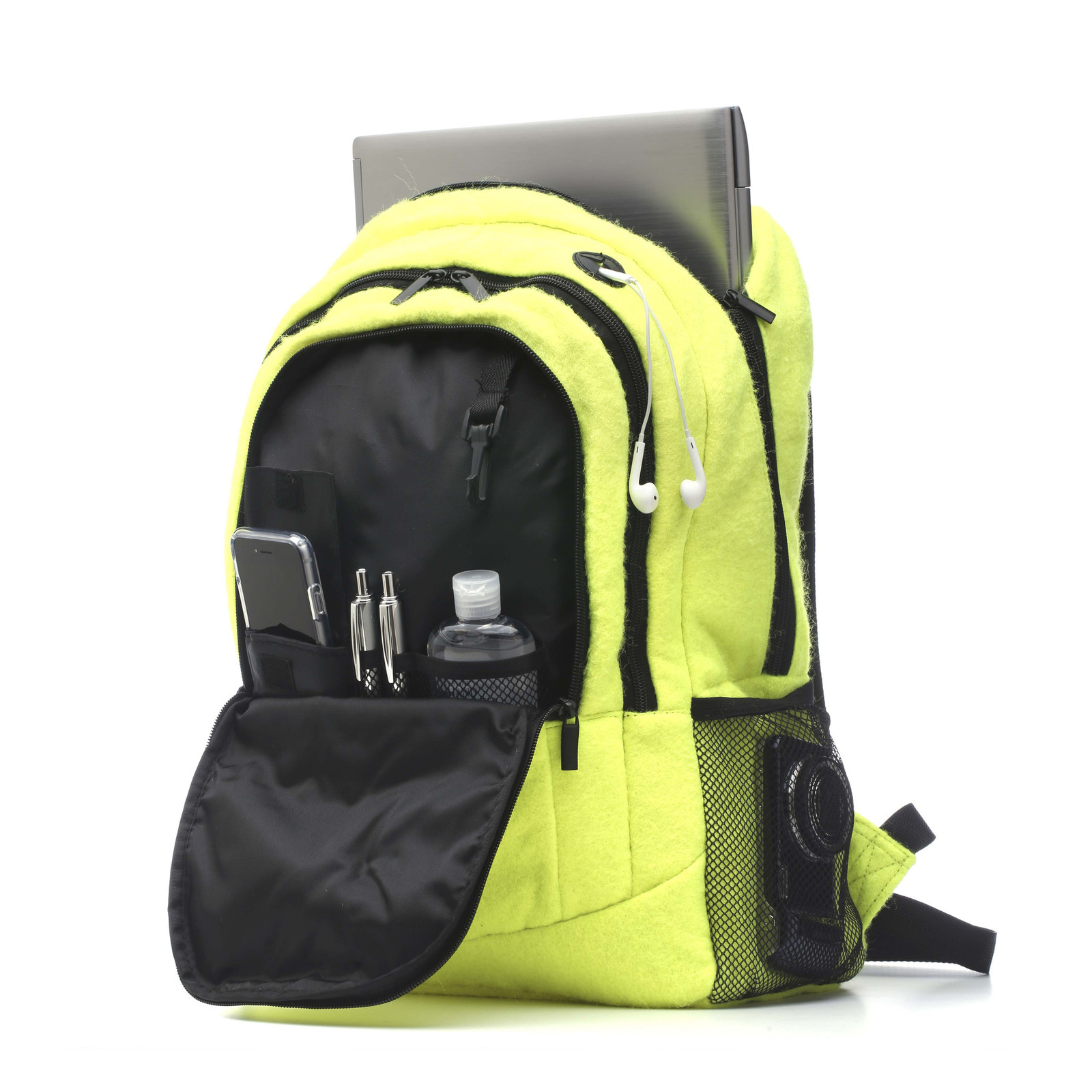 Sport Backpack Actual Tennis Leather fully padded back panel shoulder straps - Equipment Bags