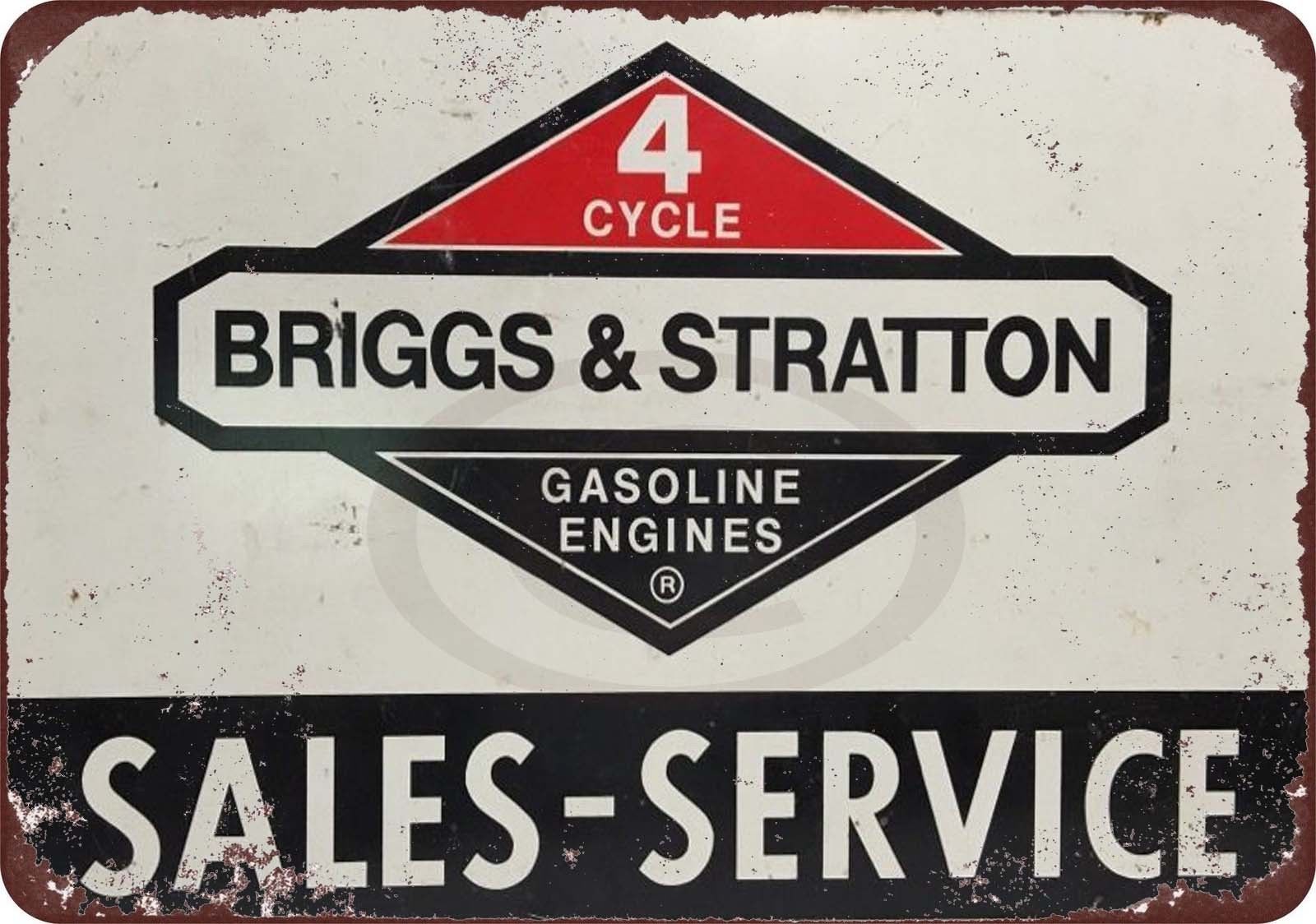 Briggs & Stratton Service Center Vintage Reproduction Metal Sign 8 x 12 ...