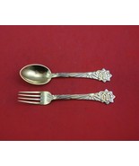Christmas by A. Michelsen Sterling Silver Fork and Spoon Set 2pc 1910 Ve... - $503.91