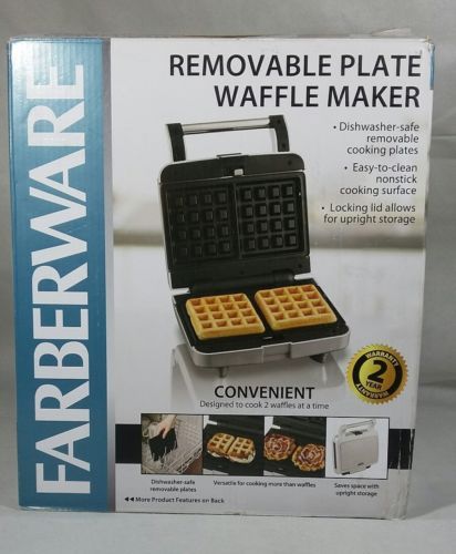 Farberware Removable Plate Waffle Maker, Stainless, S6218 - Waffle Makers