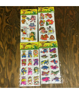 Vintage puffy stickers lot still in original packages cute animals airpl... - $45.49