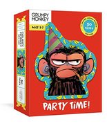 Grumpy Monkey Party Time! Puzzle: A 50-Piece Shaped Jigsaw Puzzle: A Puz... - $13.46