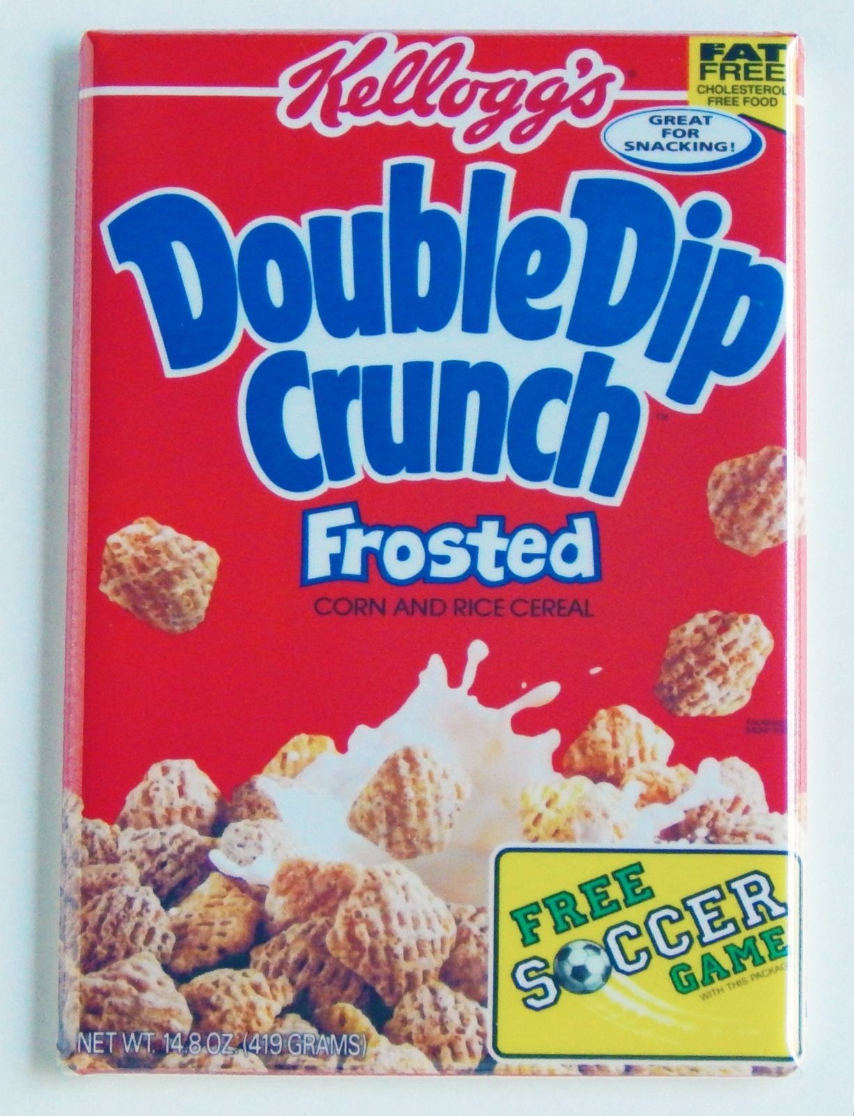 Double Dip Crunch FRIDGE MAGNET (2 x 3 inches) cereal box frosted - Magnets