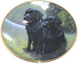 Black Labrador Lab Retriever Collector Plate Sporting Companions Frankli... - $49.95