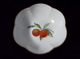 Royal Worcester Evesham Gold Porcelain 6&quot; Melon Bowl with England Backstamp - $69.95
