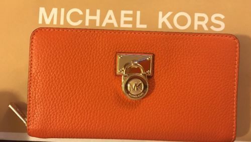 michael kors hamilton wallet red