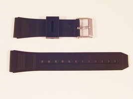 New Mens Ladies Watch Strap For CASIO DATA BANK Rubber/Resin Diver Band 22mm S58 - $10.02