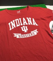 Indiana Hoosiers NCAA / Short Sleeve Team LOGO Red T-Shirt / Girl's Size L 14 - $17.61