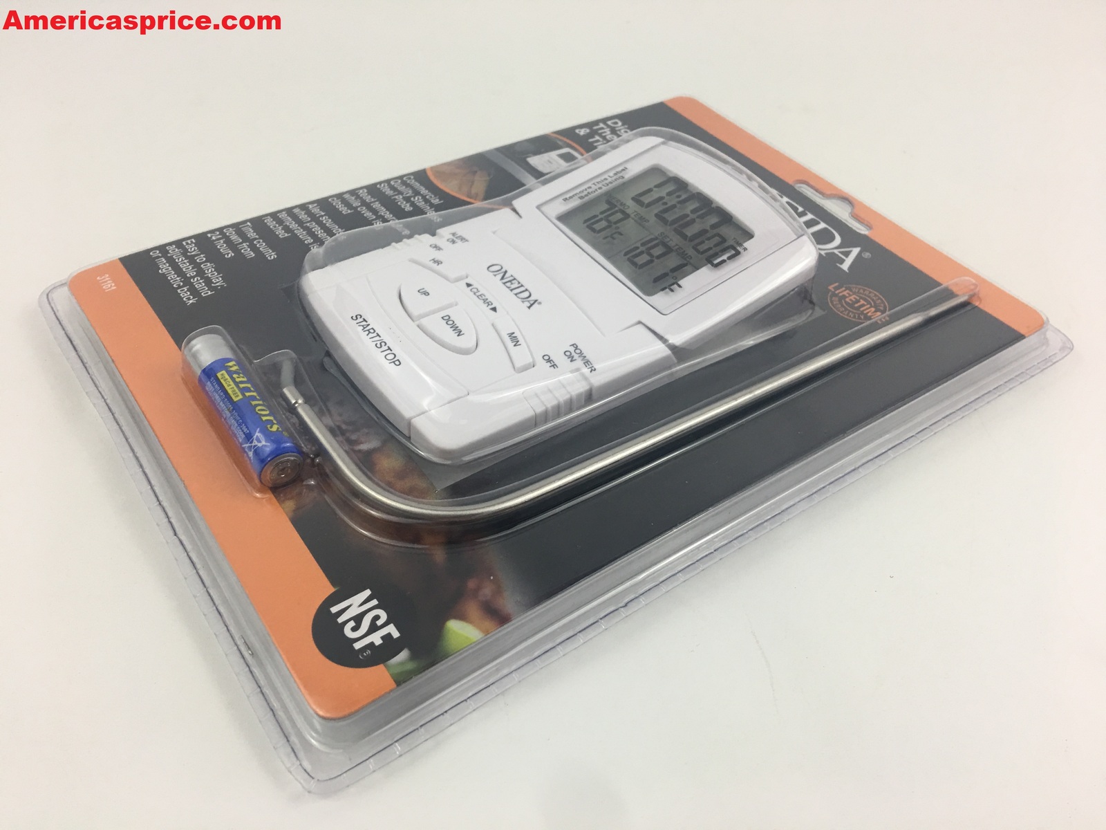 Oneida Digital Probe Thermometer & Timer 31161 Cooking Thermometers