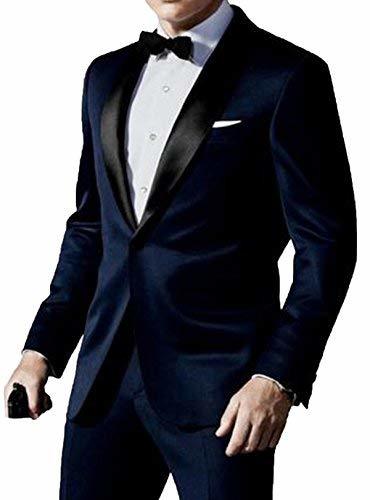 Skyfall Midnight Blue Formal Tuxedo James Bond Bussiness Party Suit For Men