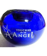 Candle "TOUCHED BY AN ANGEL" Cobalt Blue Glass Tealight ~AVON Exclusive 1998 NOS - $24.70