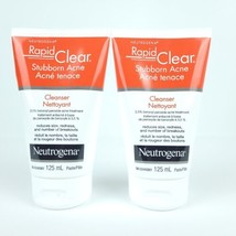 2x Neutrogena 5oz Rapid Clear Stubborn Acne Cleanser Face Wash  - $47.51