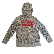 Star Wars Jacket Gap Full Zip Hoodie Gray Youth Size XXL Kids / Womens S - $23.96