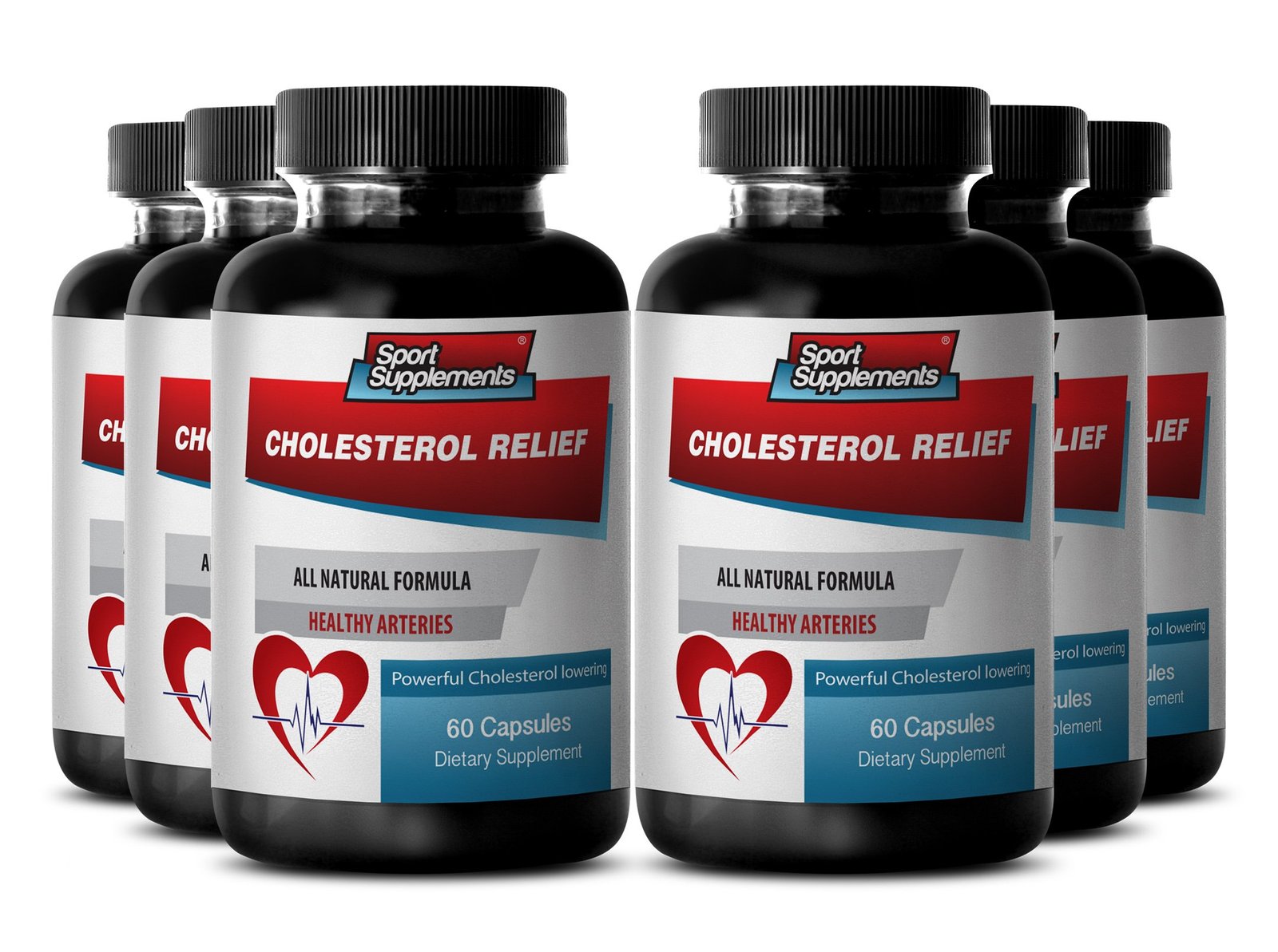 Liver support CHOLESTEROL RELIEF Improve liver function 6 Bottles 360 C... Vitamins