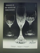 1989 Baccarat Massena Crystal Glasses Ad - Demanded by - $14.99