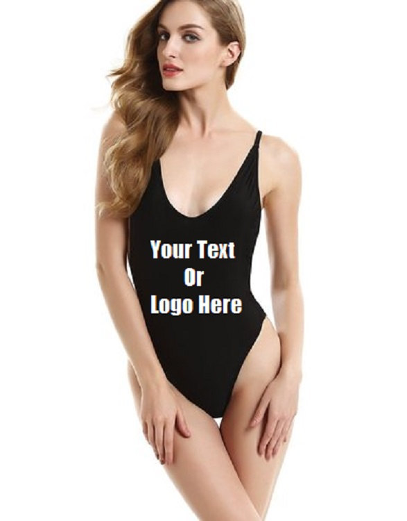 Custom Personalized Designed Sexy Backless One Piece Bathing Swim Suit