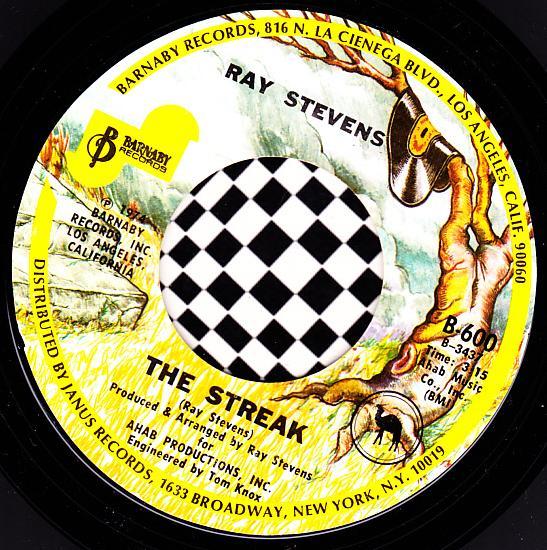 Ray Stevens 45 RPM - The Streak / You've Got the Music Inside (1974 ...