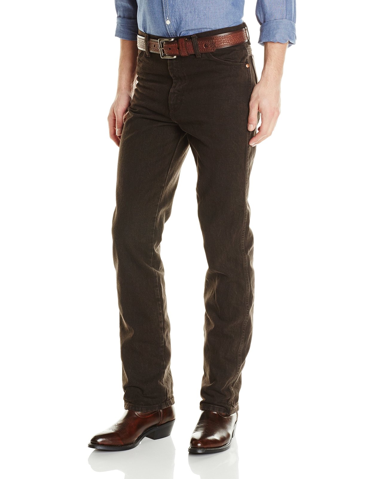 black wrangler cowboy cut jeans