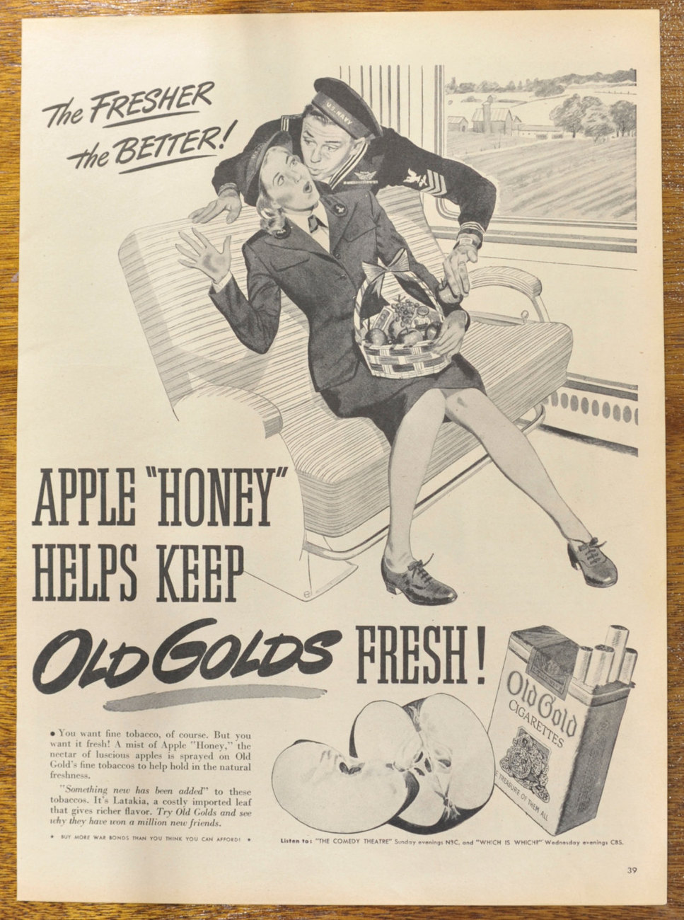 Old gold cigarettes coupons