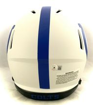 MARSHALL FAULK SIGNED INDIANAPOLIS COLTS LUNAR ECLIPSE AUTHENTIC HELMET BECKETT image 4