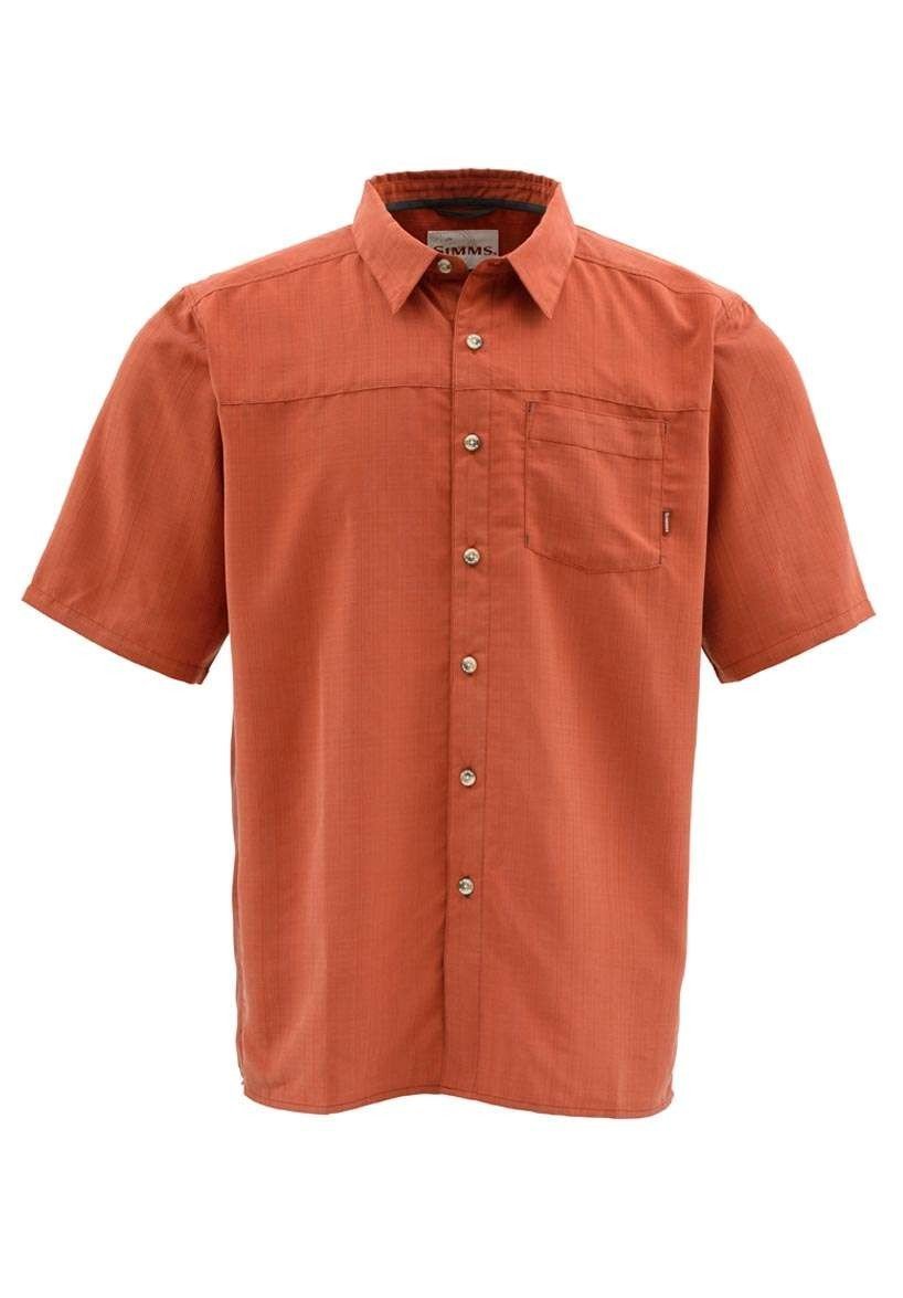 Simms Fly Fishing Long Haul UPF 30+ Simms Orange S/S Shirt
