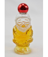 Vintage Avon Jolly Santa Here&#39;s my heart Cologne Bottle 3/4 full - $14.84