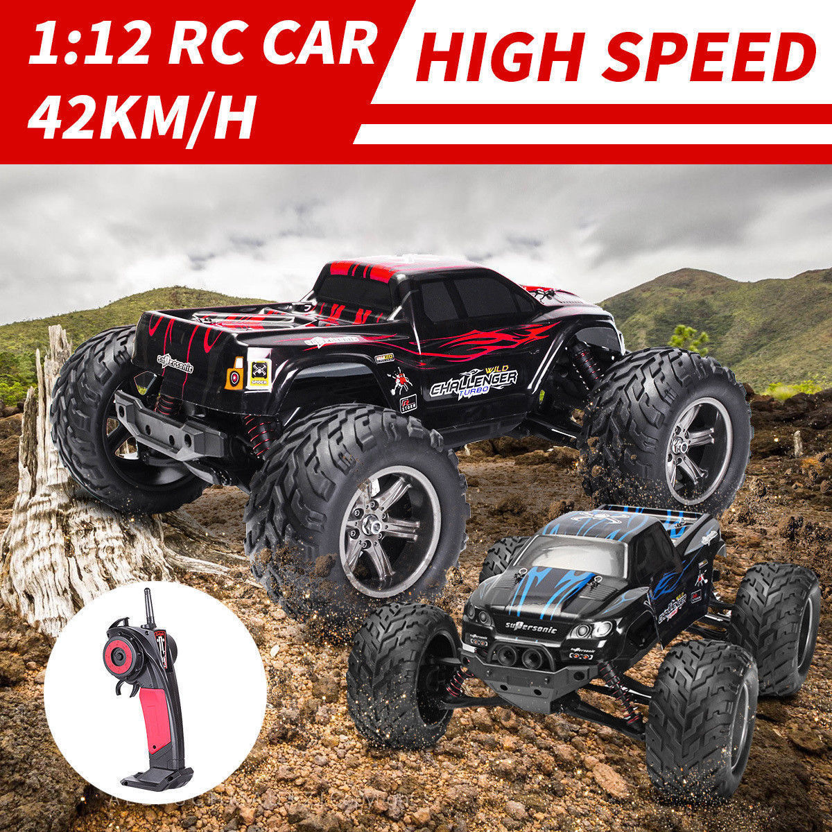 Electric RC Car Hobby Grade Monster Buggy 4WD OffRoad 2018 Xmas Gifts