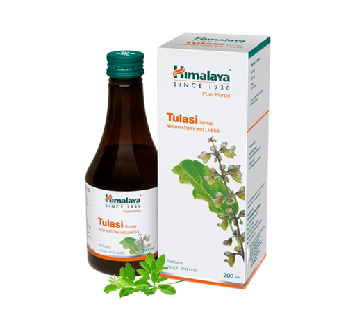 Himalaya Tulasi Syrup Respiratory Wellness 200ml Per Bottle For Cough & Cold