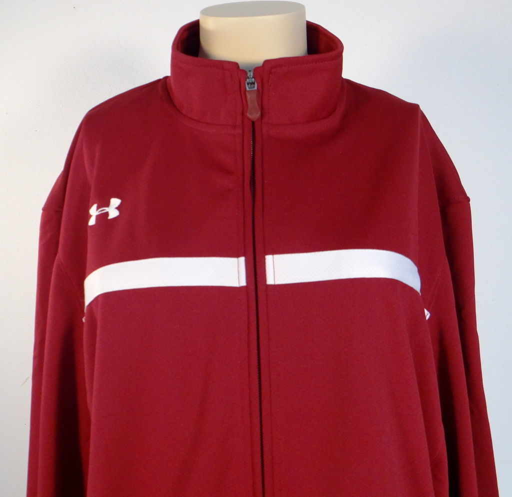 Under Armour All Season Gear Burgundy Zip Front Track Jacket Women's ...