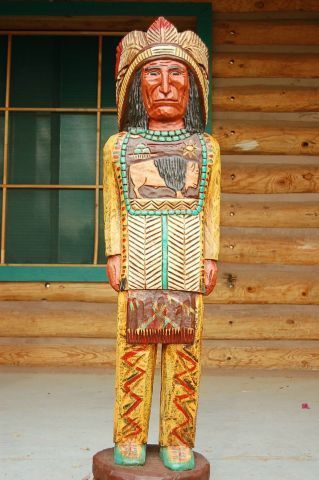 Frank Gallagher 4 foot Historical Wooden Cigar Store Indian by Frank ...