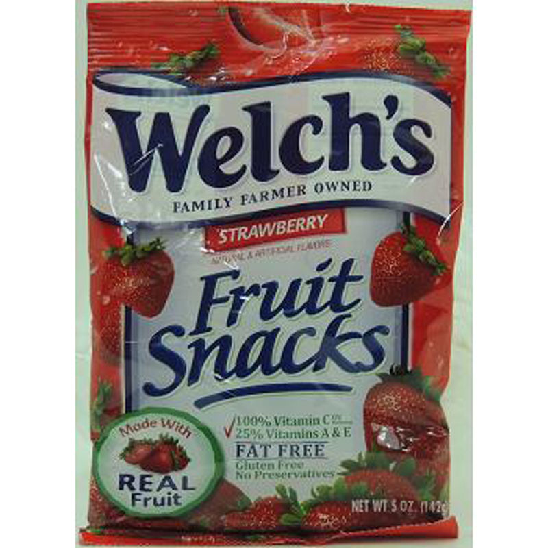 Welch'S Fruit Snack Peg 5Oz Strawberry ( 12 In A Box ) Candy Ingredients