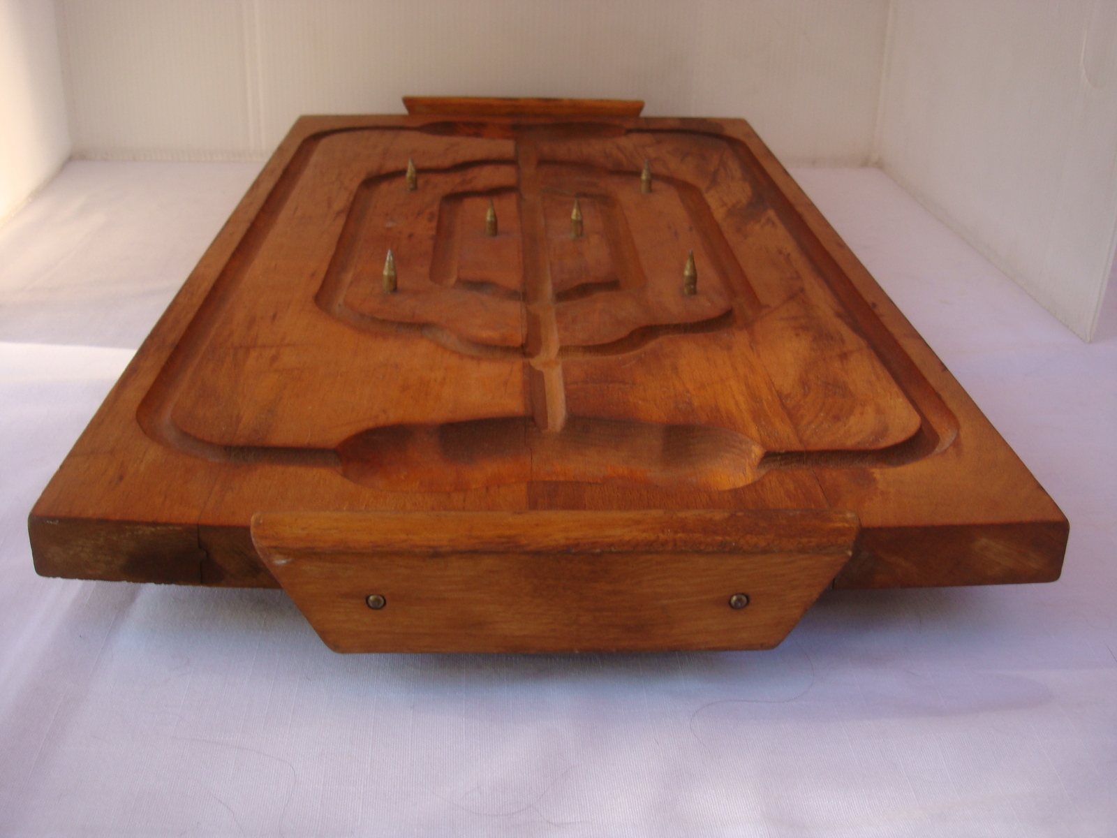 VINTAGE WOODEN MEAT CARVING TRAY 1940'S/1950'S BEAUTIFUL MINIMAL USE
